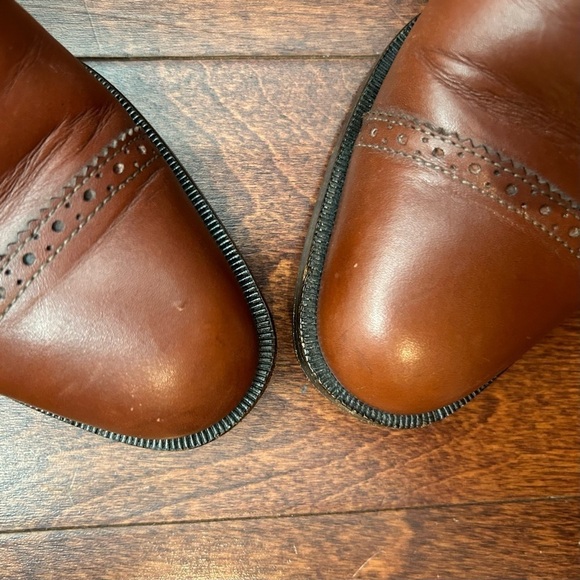 Bruno Magli Butter Soft Brown Leather Monk Strap Boots, Gold Hardware, Size 5.5 - Picture 5 of 16